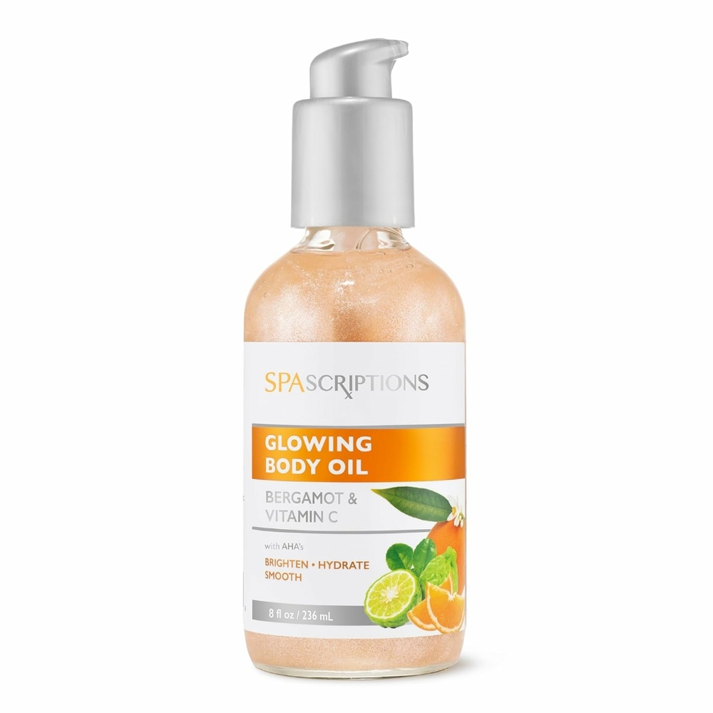 Spascriptions Glowing Body Oil Bergamot & Vitamin C. NIB